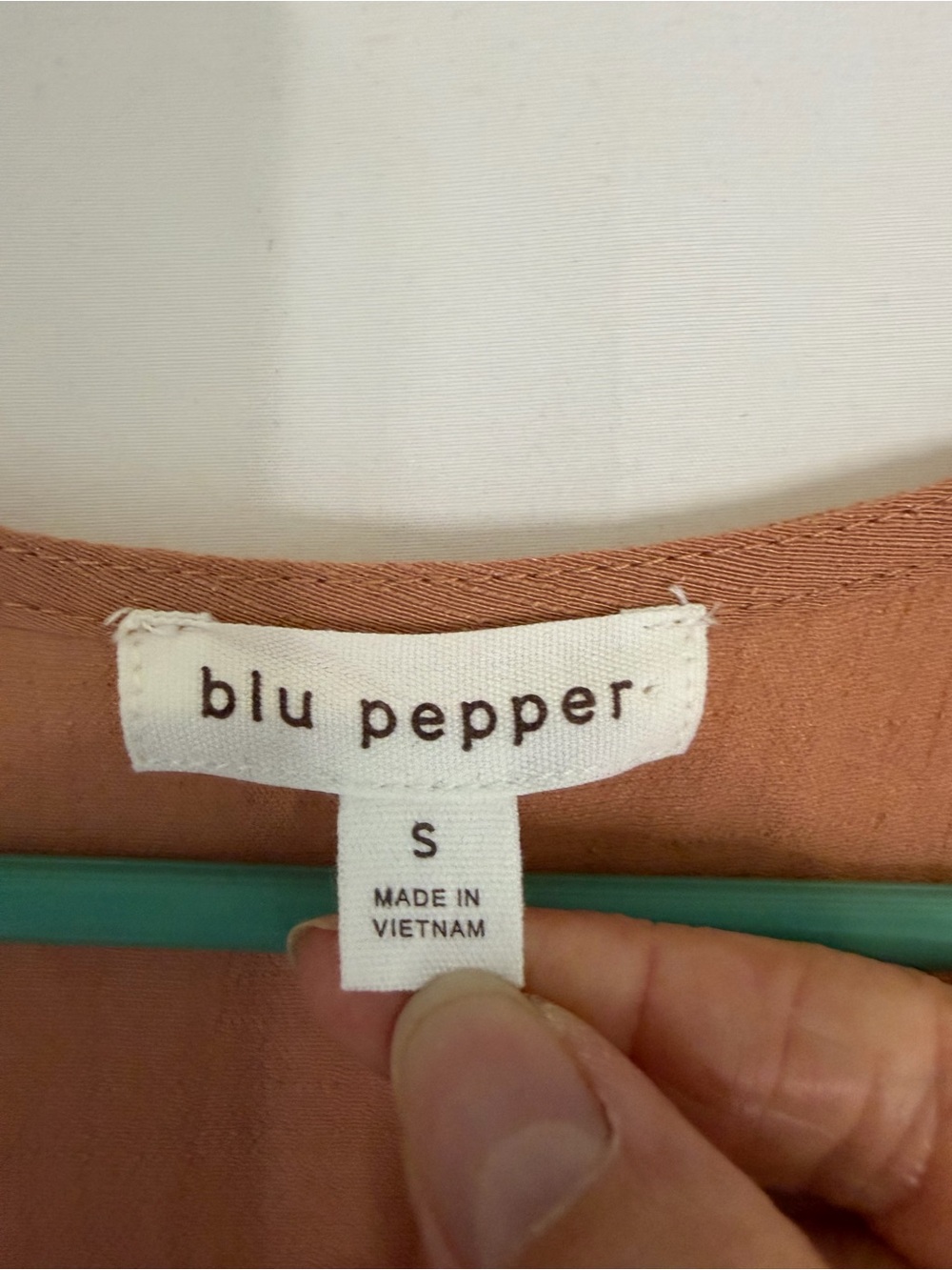 Blu Pepper Rust Orange Button Down Tiered Short Sleeve Midi Dress - Picture 3 of 4